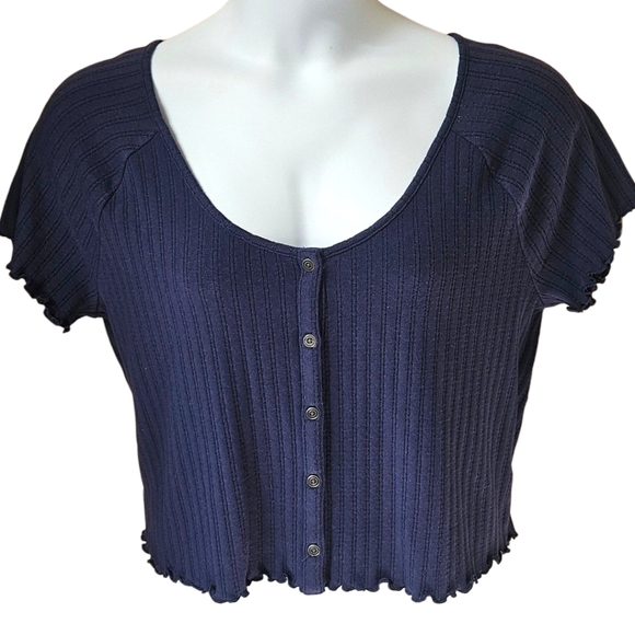 TORRID  ShortTall Vintage Railroad Stripe Overall Shorts With Free Top Size 18 - Picture 14 of 16